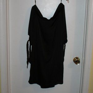 Love Fire Off the Shoulder Little Black Dress